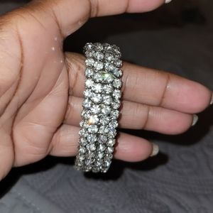 Vintage Rhinestone Expanding BraceLet,